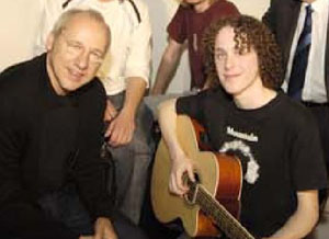 Jack Briggs with Mark Knopfler